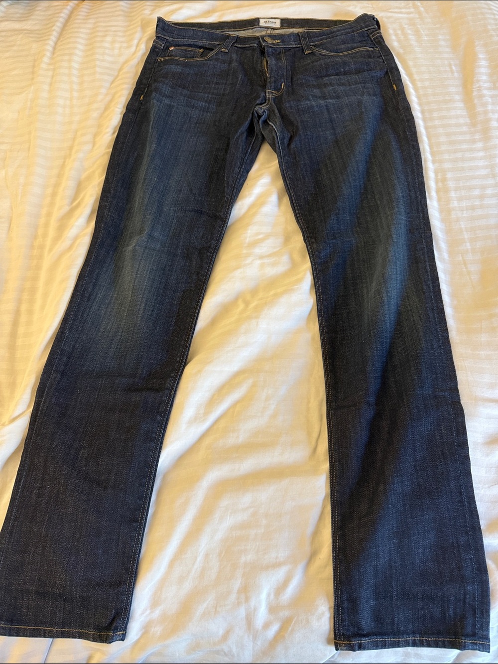 Hudson Jeans Dark Blue Straight Leg Jeans